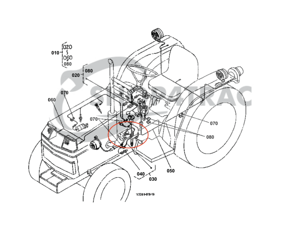 Motor de arranque Kubota D750 / D850 / D950 / serie Z – Diésel marino Nanni &amp; Kubota