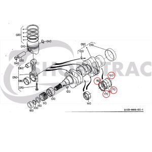 Cojinete de empuje / cojinete axial set – Beta Marine Beta 10 / Beta 14 / Beta 20 | Nanni N2.10 / N2.14 / N3.21