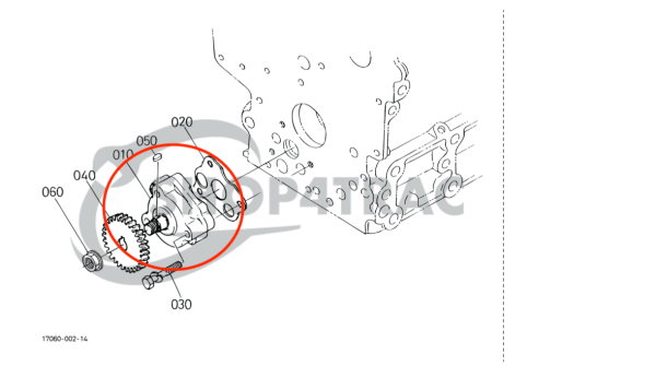 Bomba de aceite – Beta Marine Beta 10 / 14 / 20 | Nanni N2.10 / N2.14 / N3.21