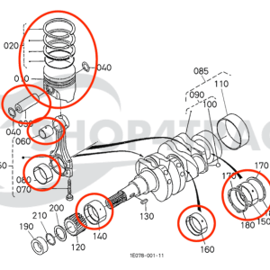 Kit de revisión de motor – Beta Marine Beta 10 & Beta 14 | Nanni N2.10 · N2.14 | Phasor LP1-3.5