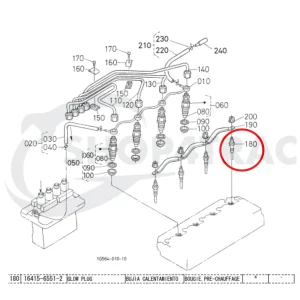 Bujía de incandescencia Beta Marine Beta 43 | Beta 50 – Nanni 4.105 HE | N4.50