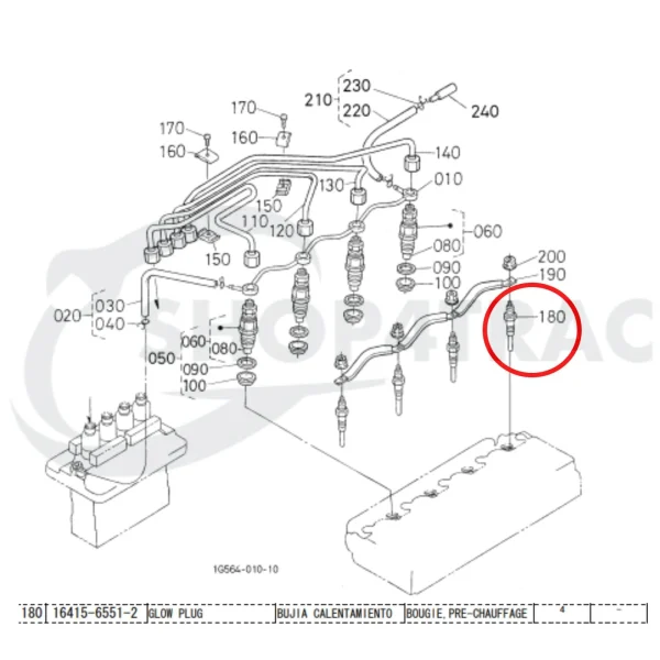 Bujía de incandescencia Beta Marine Beta 43 | Beta 50 – Nanni 4.105 HE | N4.50