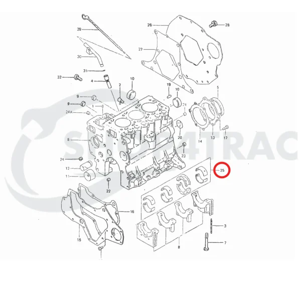 Juego de Cojinetes Principales Solé Diesel Mini 33 – JF Marine Power JF10
