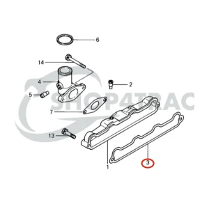 Junta de colector de admisión Solé Diesel Mini 32 | Mini 34 – Vetus M4.14 – Meiki M4DM