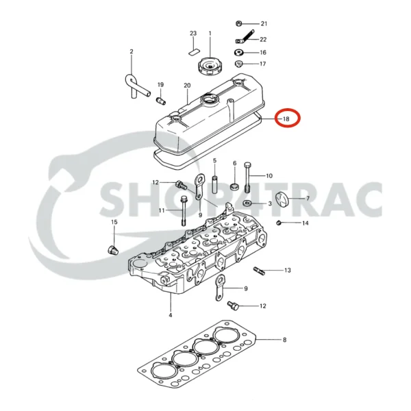 Junta de tapa de balancines Solé Diesel Mini 32 | Mini 34 – Vetus M4.14 – Meiki M4DM