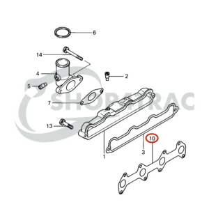 Junta de colector de escape Solé Diesel Mini 32 | Mini 34 – Vetus M4.14 – Meiki M4DM