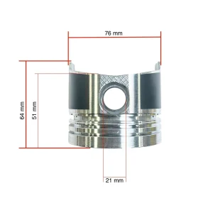 Pistón 21mm Solé Diesel Mini 11 | Mini 17 | Mini 26 – Vetus M2.06 | M3.09 | M3.28 – Craftsman Marine CM2.16 | CM3.27 – JF Marine Power JF6-1500