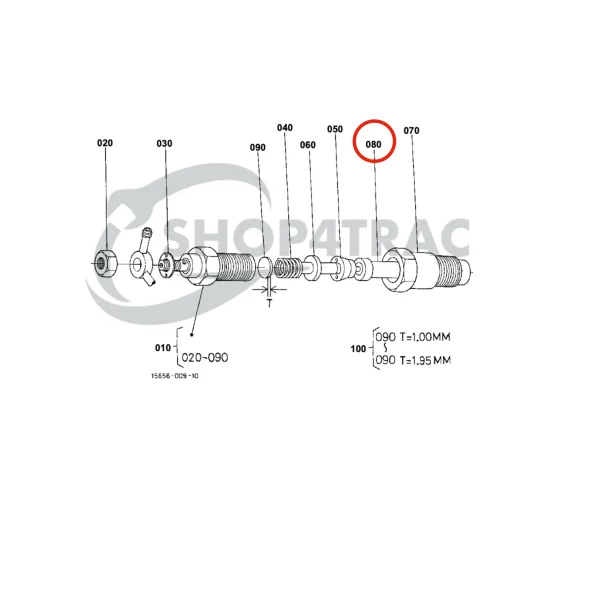 Toberas de inyector Universal M15 | M-18 | M-20 | M-25 | M-25XP | M-35 | M-40 | 5432 – Beta Marine Beta 16 – Nanni 2.60HE | 3.90HE | 4.110HE – Renault Marine D950