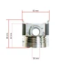 Pistón Beta Marine Beta 45 – Nanni N4.40 | 4.150 HE | 4.200 HE | 4.200 TD (83 mm, IDI)