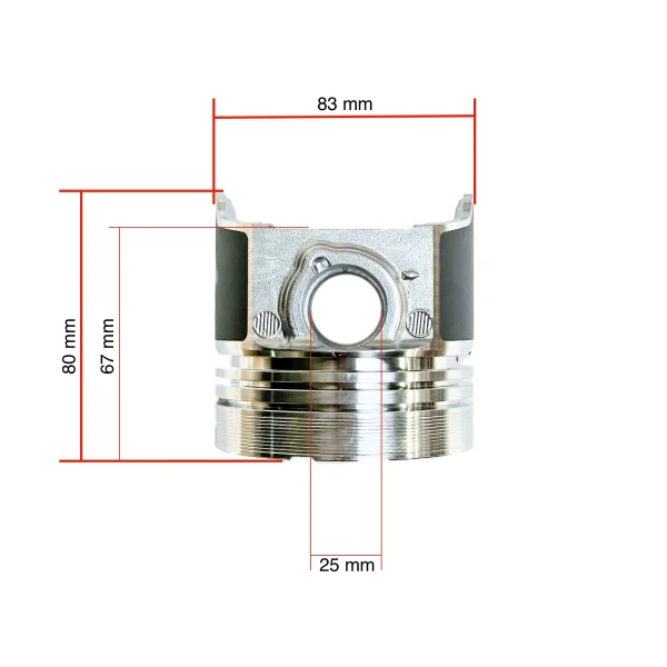 Pistón Beta Marine Beta 45 – Nanni N4.40 | 4.150 HE | 4.200 HE | 4.200 TD (83 mm, IDI)