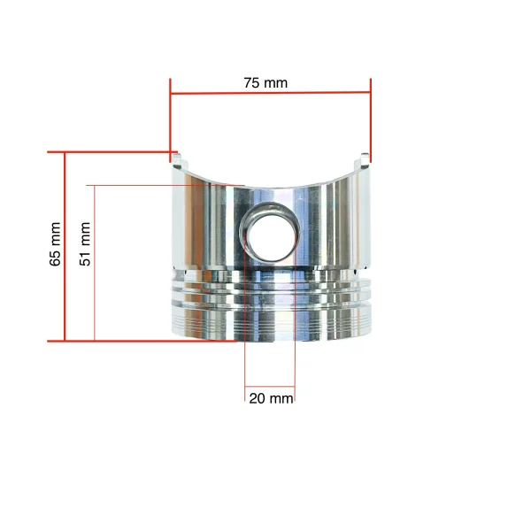 Pistón Universal M-25XP – Nanni 3.90HE – Renault Marine D950 – STD.