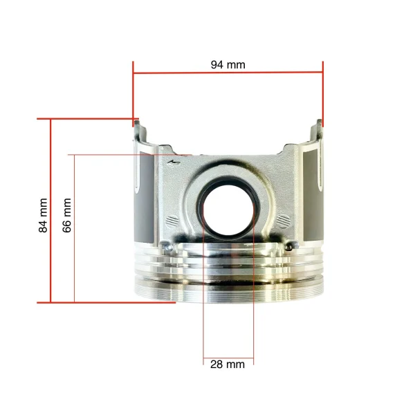 Pistón Beta Marine Beta 85T – Nanni N4.85 | N4.100 – sin aros de pistón, STD