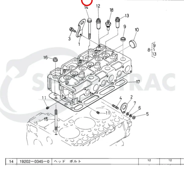 Tornillo de culata Universal M-50
