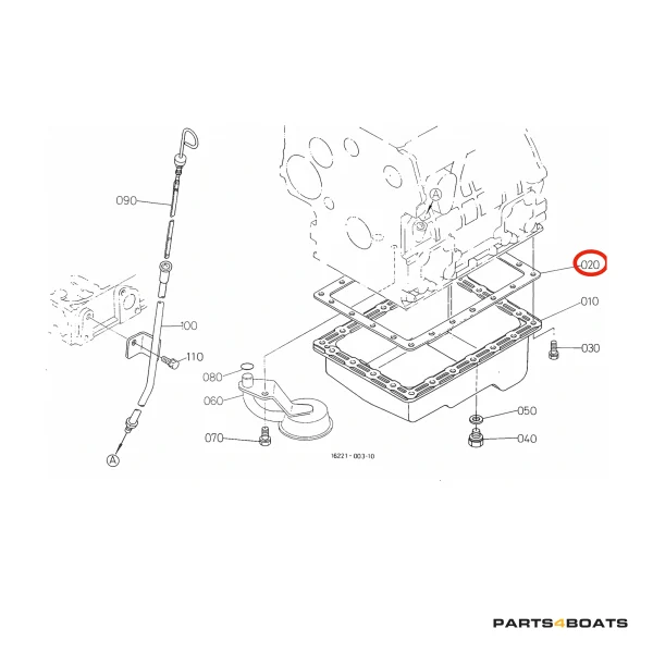 Junta de Tapa de Cárter de Aceite Beta Marine Beta 30 – Nanni N3.30