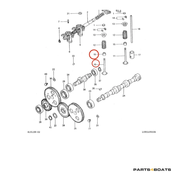 Válvula de Admisión Solé Diesel Mini 11 | Mini 17 | Mini 26 – Vetus M2.06 | M3.09 | M3.28 – Craftsman Marine CM2.16 | CM3.27 – JF Marine Power JF6-1500