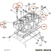 Culata completa + juego de juntas + bujías de incandescencia Beta Marine Beta 30 – Nanni N3.30
