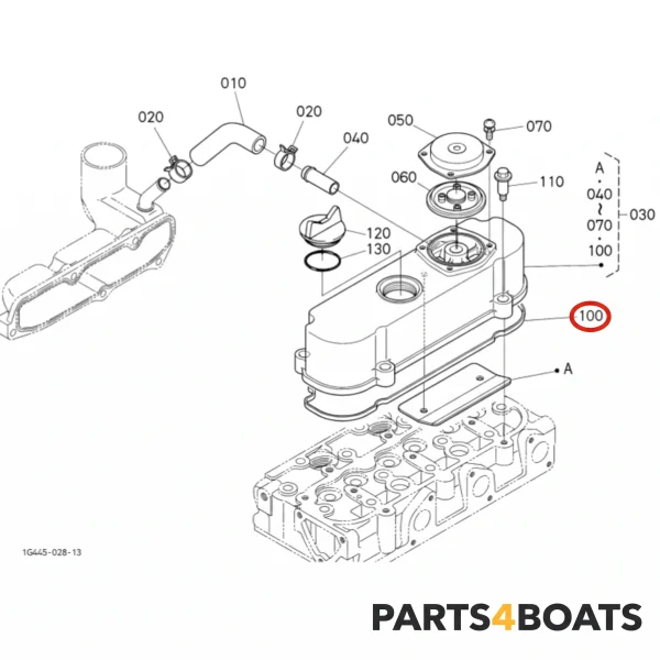 Junta de tapa de válvulas Beta Marine Beta 25