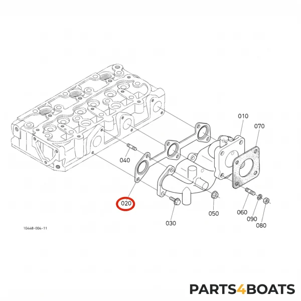 Junta de Colector de Escape Beta Marine Beta 25